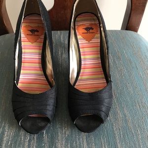 Ladies black evening shoes